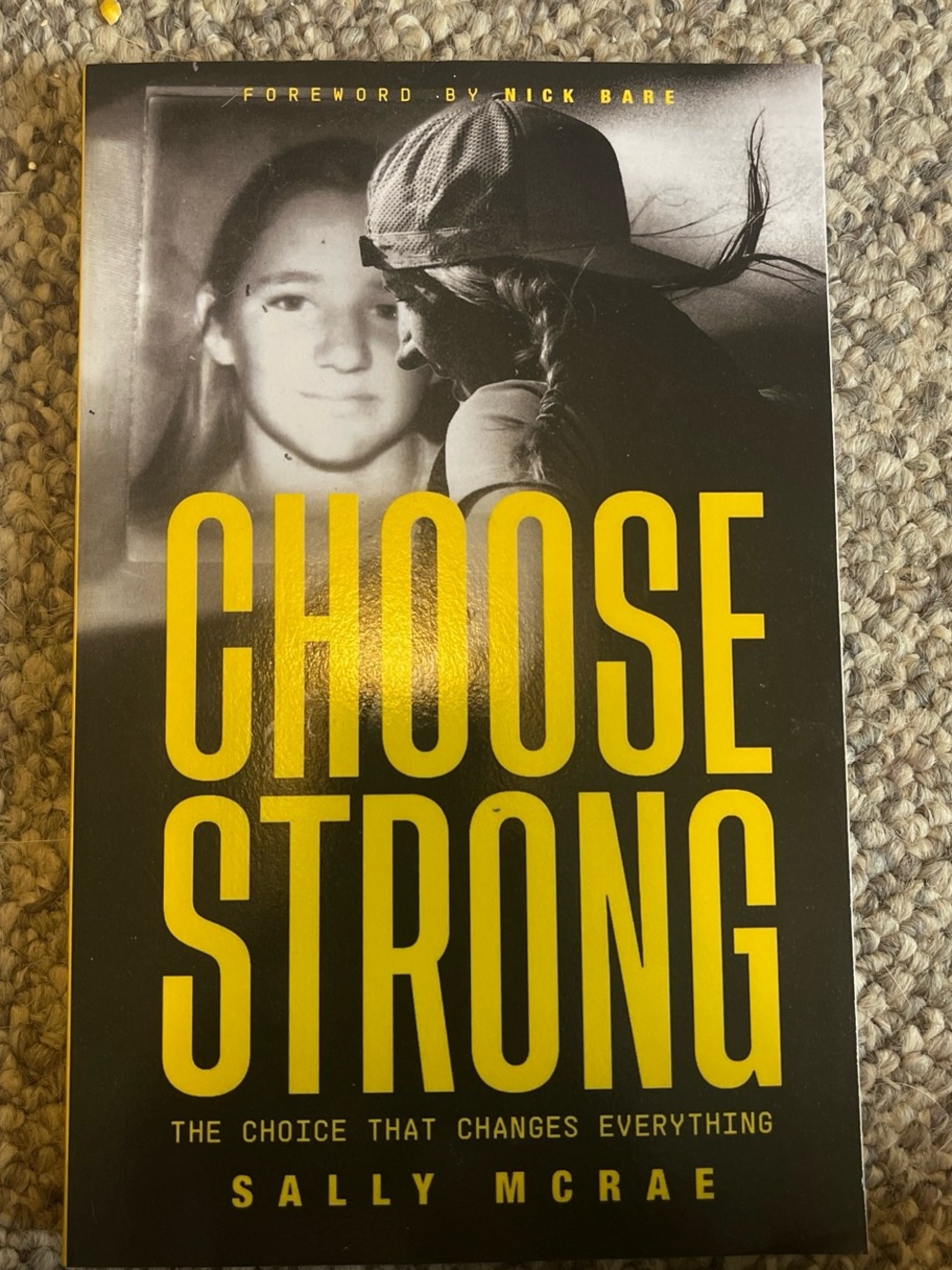 Choose Strong by Sally McRae - Bold Yellow & Black Cover